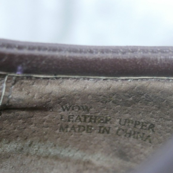 David Tate Brown Leather Oxford Shoes Lace-up Gold Detail Size 8 NARROW - Picture 11 of 16